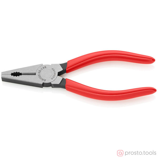 Изображение Плоскогубцы 140 мм комбинированные фосфат., черного цвета //KNIPEX