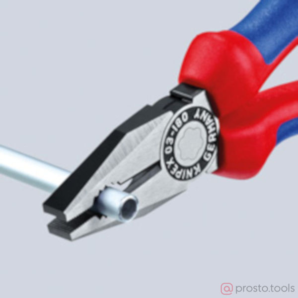 Изображение Плоскогубцы 180 мм комбинированные хромированные //KNIPEX