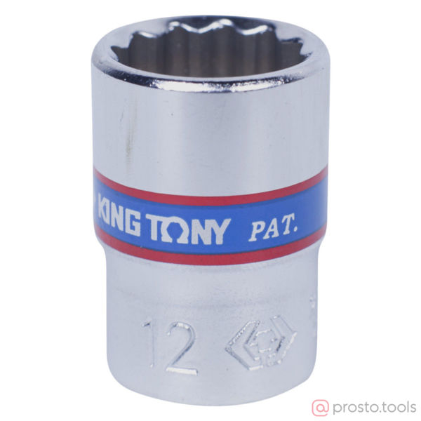 Изображение Головка торц. 1/4" 12мм 12-гран. (KING TONY)