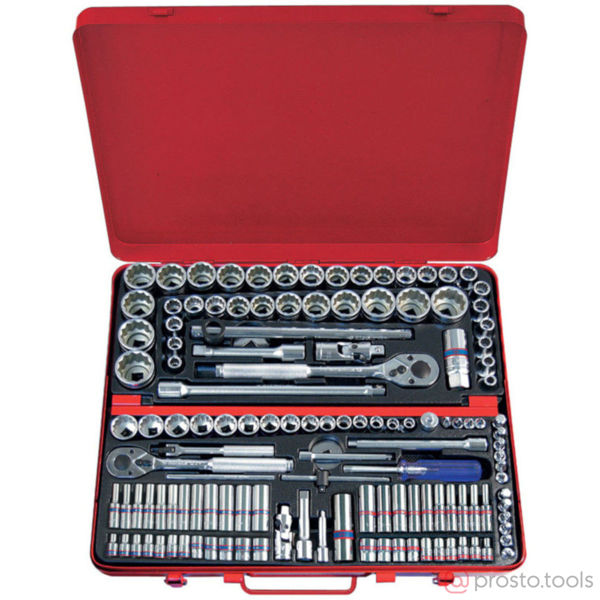 Изображение Набор головок 1/2"&3/8"&1/4" 4-32 мм 12-гран. 135 пр. //KING TONY