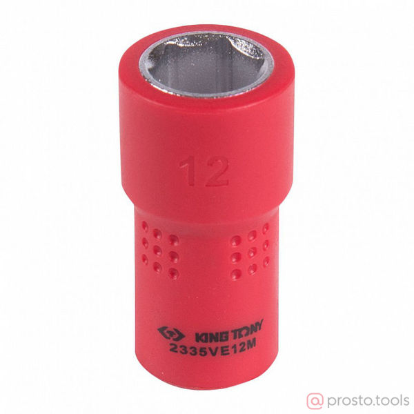 Изображение Головка торц. 1/4" 12мм 6-гран. до 1000В //KING TONY