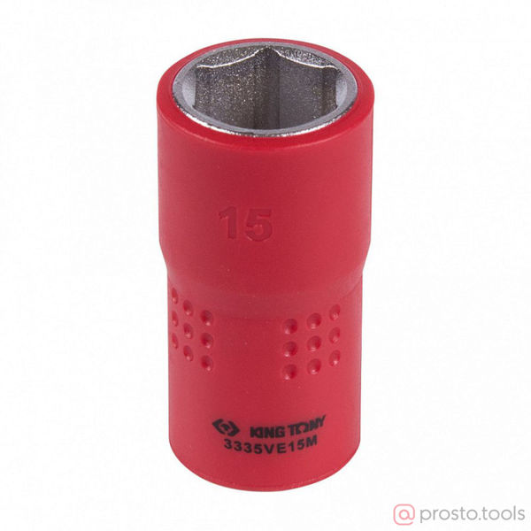 Изображение Головка торц. 3/8" 15мм 6-гран. до 1000В //KING TONY