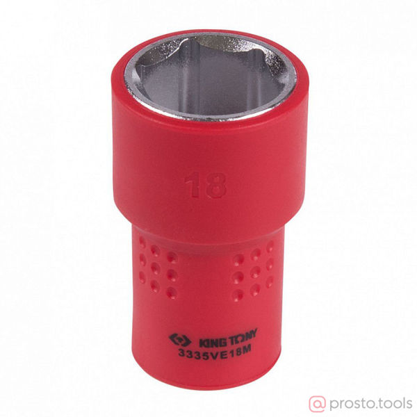 Изображение Головка торц. 3/8" 18мм 6-гран. до 1000В //KING TONY