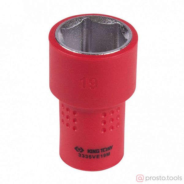 Изображение Головка торц. 3/8" 19мм 6-гран. до 1000В //KING TONY
