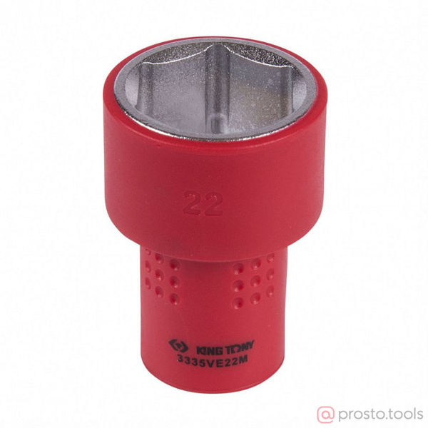 Изображение Головка торц. 3/8" 22мм 6-гран. до 1000В //KING TONY