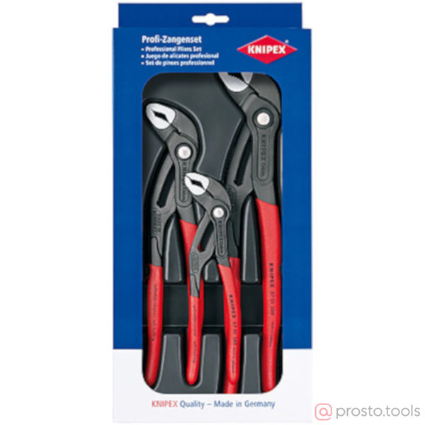 Изображение Набор клещей перест. (kn-8701180/250/300) 3шт. //KNIPEX