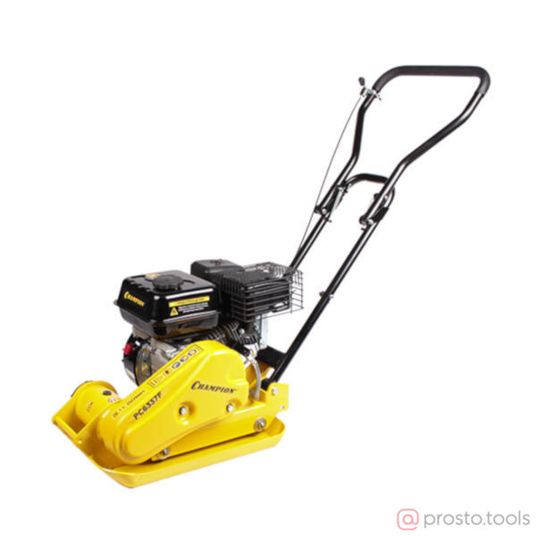Изображение Виброплита бенз. PC6337F (52,7кг11кН53*37см25см550м2/час4кВт) CHAMPION