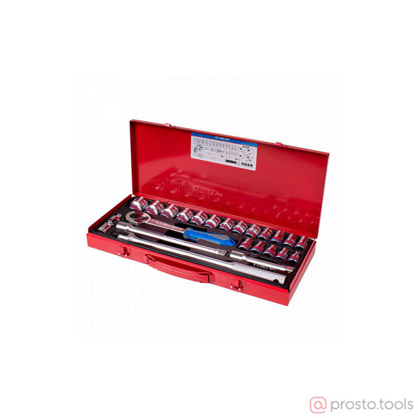 Изображение Набор головок 1/2" 5/16-1&1/4" 12-гран. 23 предмета //KING TONY