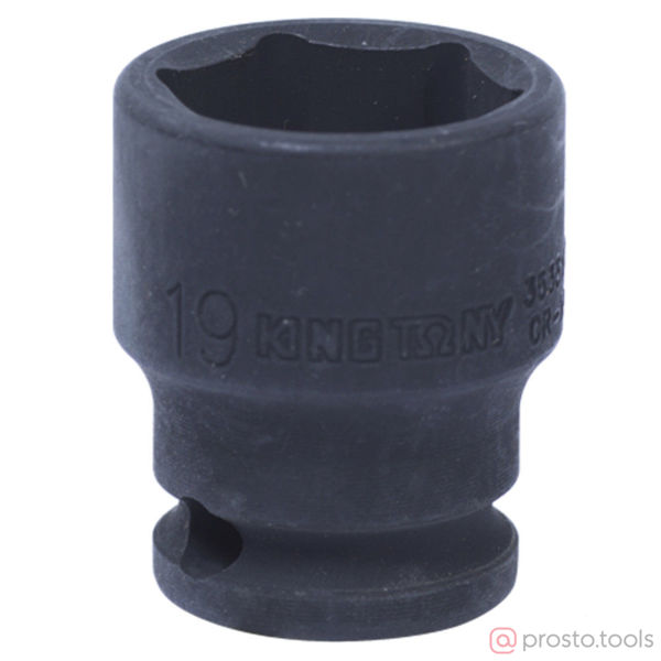 Изображение Головка ударная 3/8" 19мм 6-гран. (KING TONY)