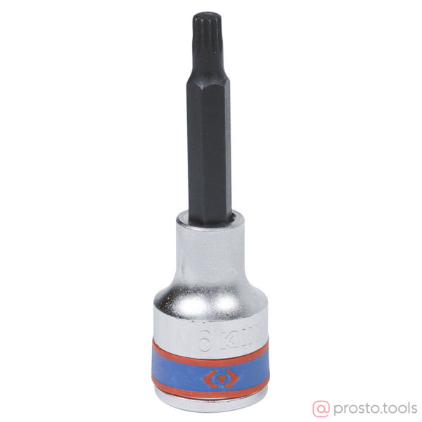Изображение Головка ударная 1/2" M6 SPLINE L= 80мм (KING TONY)