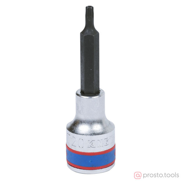 Изображение Головка торц. 1/2" T20 TORX Tampered L=80мм с отверстием (KING TONY)