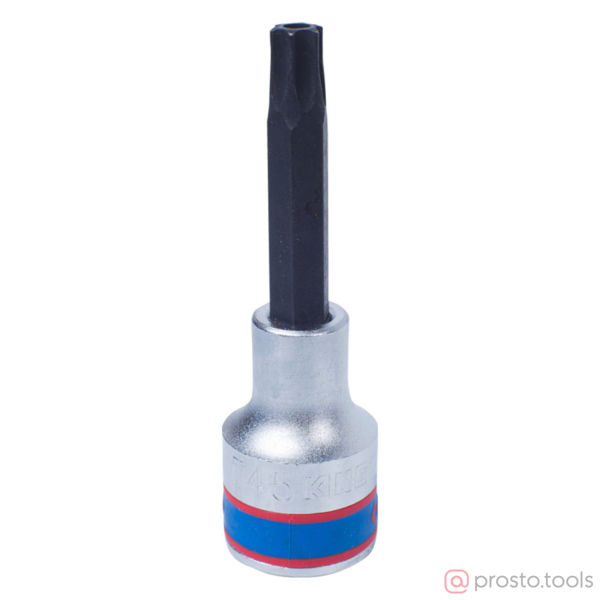 Изображение Головка торц. 1/2" T45 TORX Tampered L=80мм с отверстием (KING TONY)