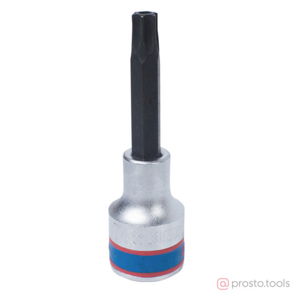 Изображение Головка торц. 1/2" T45 TORX Tampered L=80мм с отверстием (KING TONY)