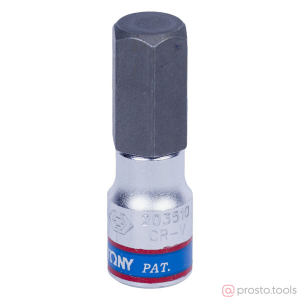 Изображение Головка торц. 1/4" H10 HEX L=37мм (KING TONY)