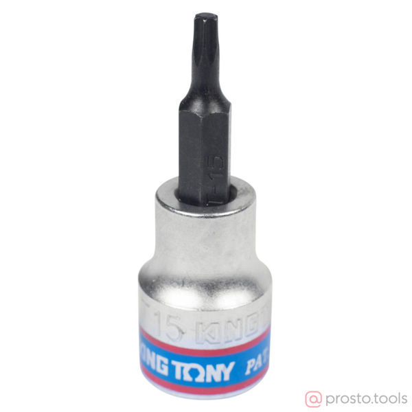 Изображение Головка торц. 3/8" T15 TORX L= 50мм (KING TONY)