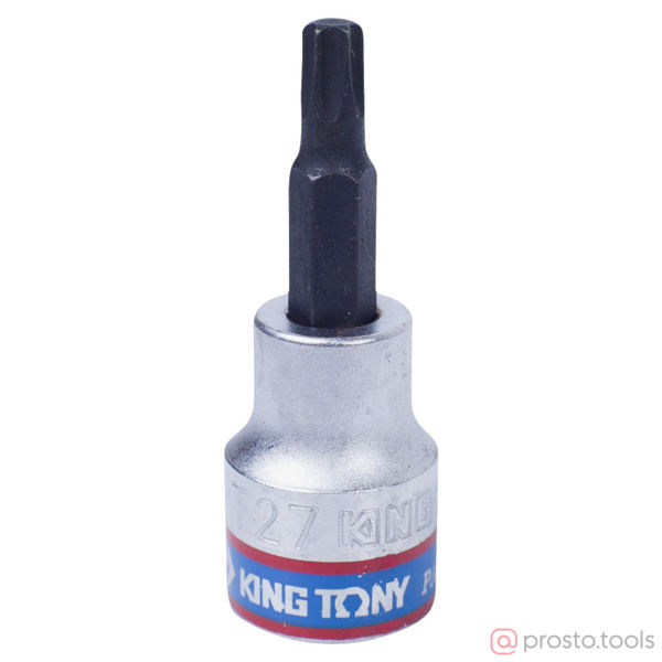 Изображение Головка торц. 3/8" T27 TORX L= 50мм (KING TONY)