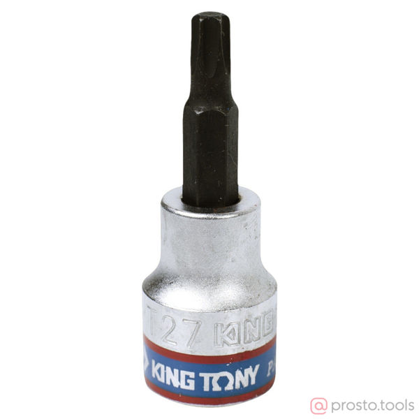 Изображение Головка торц. 3/8" T27 TORX L= 50мм (KING TONY)