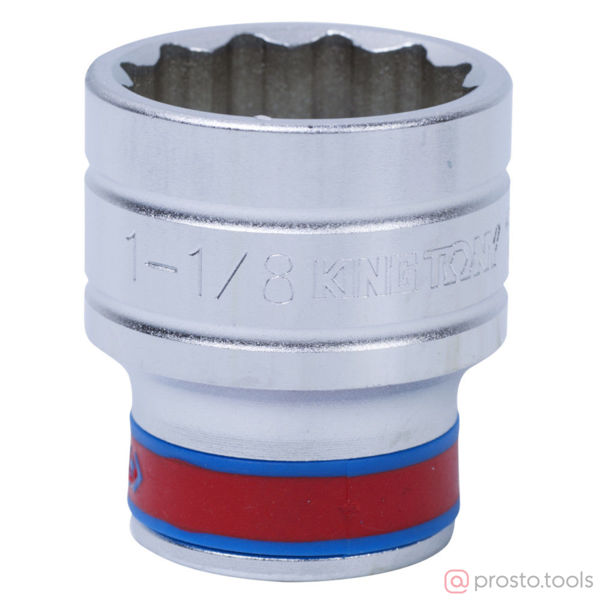 Изображение Головка торц. дюйм. 1/2" 1-1/8" 12-гран. (KING TONY)