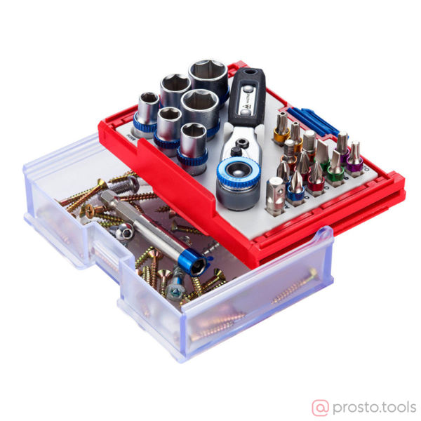 Изображение Набор вставок (бит) 1/4" TORX, HEX, PZ, PH, SLOT, 20пр. //МАСТАК
