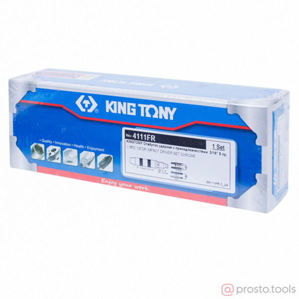 Изображение Отвертка ударно-поворотная с принадлежностями 5/16" 6 пред. //KING TONY