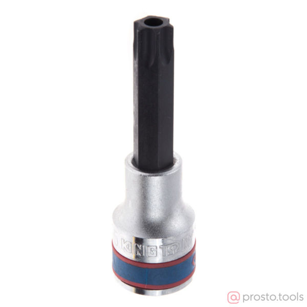 Изображение Головка торц. 1/2" T55 TORX Tampered L=80мм с отверстием (KING TONY)