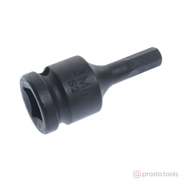 Изображение Головка ударная со вставкой HEX 1/2" H8 диаметр 25 длина 60мм //JTC