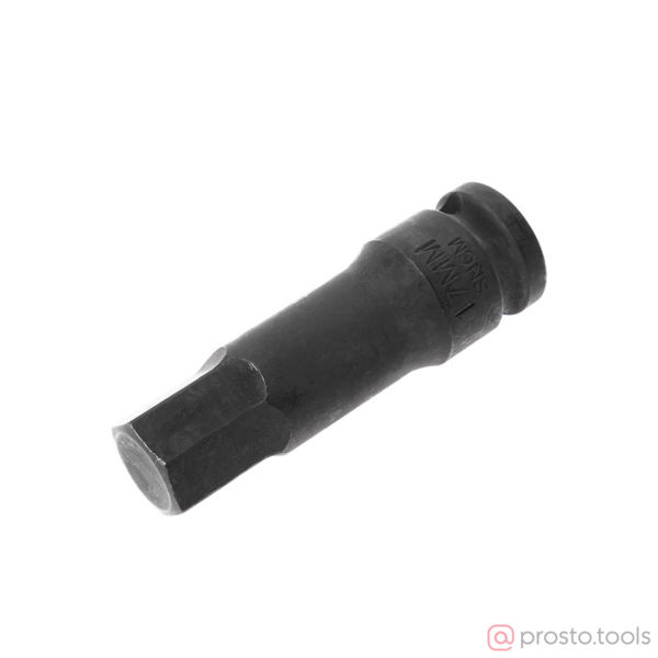 Изображение Головка ударная со вставкой HEX 1/2" H17 длина 78мм //JTC