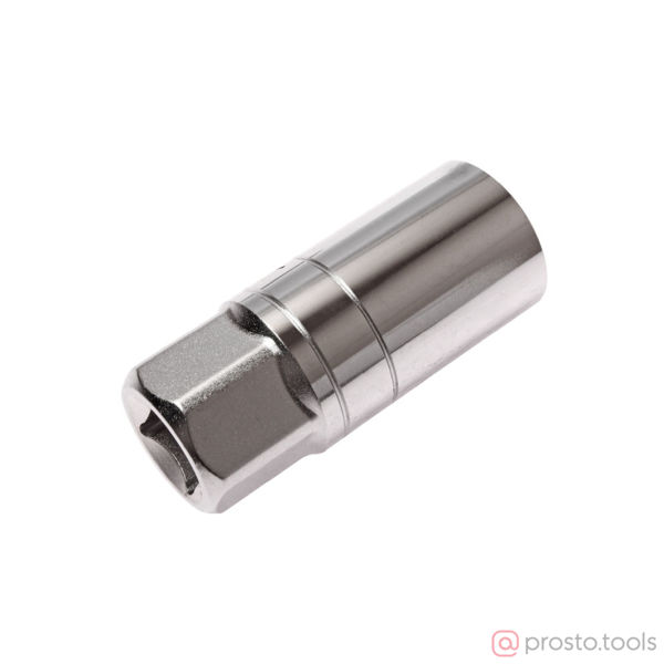 Изображение Головка свечная 1/2" 21мм с резиновым фиксатором 6-гранная //JTC