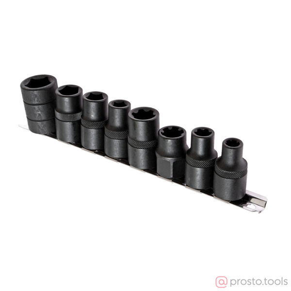 Изображение Набор головок специальных 1/2" 5-гранных и RIBE 8 предметов JTC /1