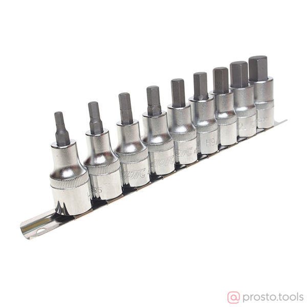 Изображение Набор насадок HEX 1/2" H4-H14 9 предметов JTC /1