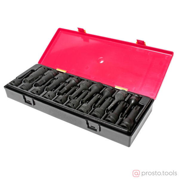 Изображение Набор головок ударных TORX, HEX 1/2" (в кейсе) 19шт JTC /1