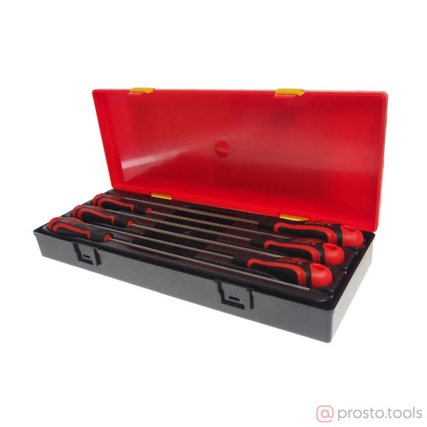Изображение Набор отверток удлинённых TORX T10,T15,T20,T25,T27,T30х250мм в ложементе, 6 пр. JTC /1