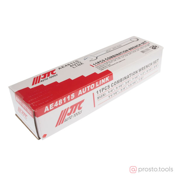 Изображение Набор ключей комбинированных 1/4”-7/8”(в планшете) 11 предметов JTC /1