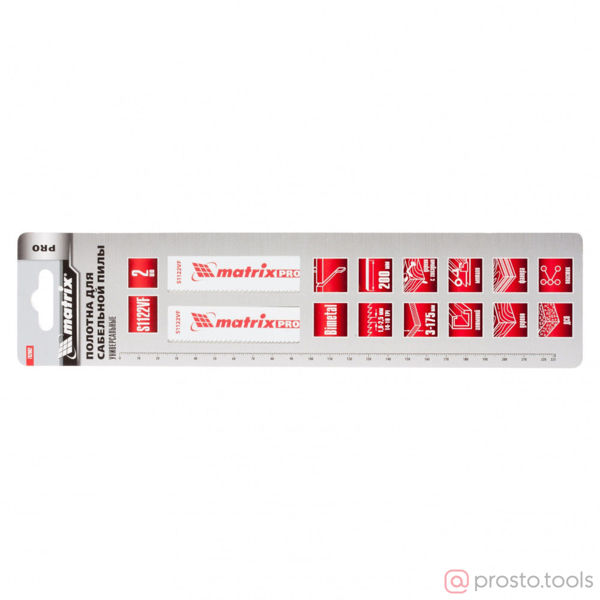 Изображение Полотно для саб.пилы S1122VF,200/1,8-2,5 мм, Bimetal, 2шт., PRO// Matrix
