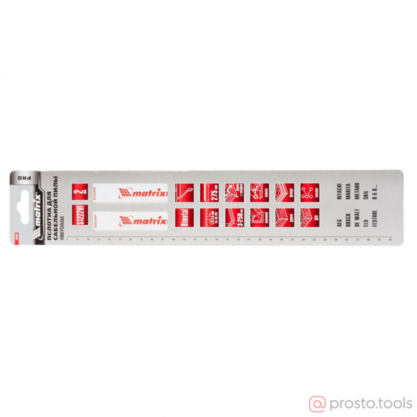Изображение Полотно для саб.пилы S1222VF,275/1,8-2,5 мм, Bimetal, 2шт., PRO// Matrix