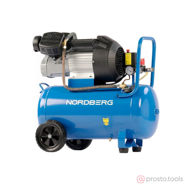 Изображение Компрессор NCE50/360V V-образный 220В, ресив. 50л, 360л/мин //NORDBERG