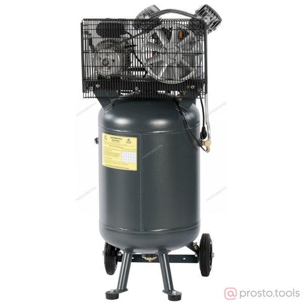 Изображение Компрессор ременной NCPV100/420A вертикальный 220В, ресив. 100л, 420л/мин //NORDBERG
