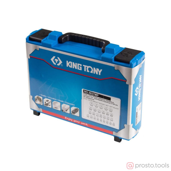 Изображение Набор головок ударных 1/2" 8-36 мм 12 гр. 27 пред. //KING TONY