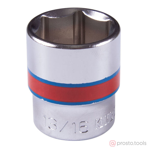 Изображение Головка торц. дюйм. 3/8" 13/16" 6-гран. //KING TONY