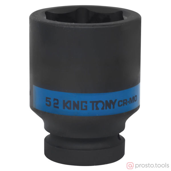 Изображение Головка ударная 1" 52мм 6-гран. глубокая //KING TONY