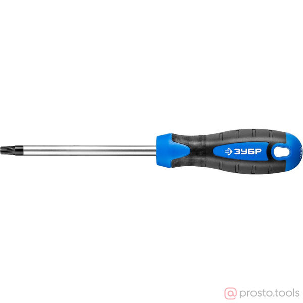 Изображение Отвертка Torx 125мм T40 магнитный наконечник 2-х комп. рукоятка (ЗУБР)