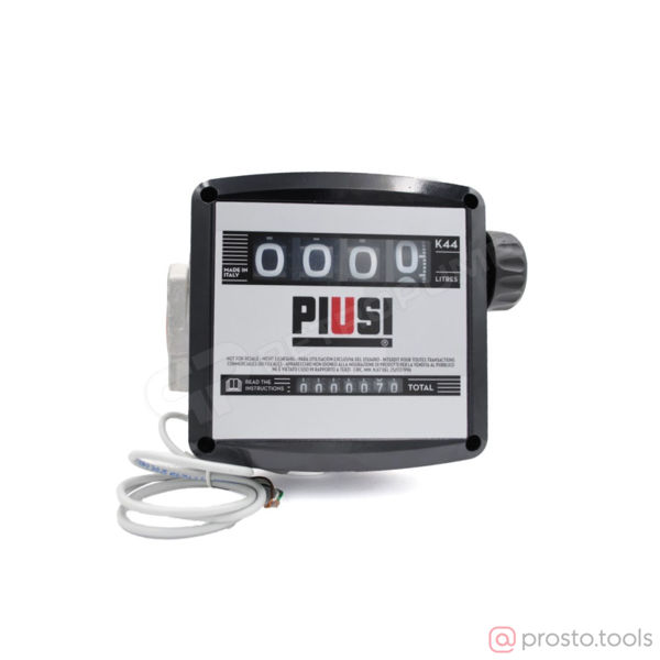 Изображение K44/PULSER - 4-х разрядный механический счетчик с имп. выходом для дизельного топлива, 20-120 л/мин,