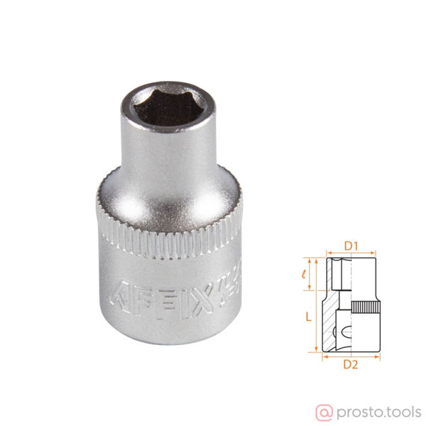 Изображение Головка торц. 3/8" 7мм 6-гран. //AFFIX