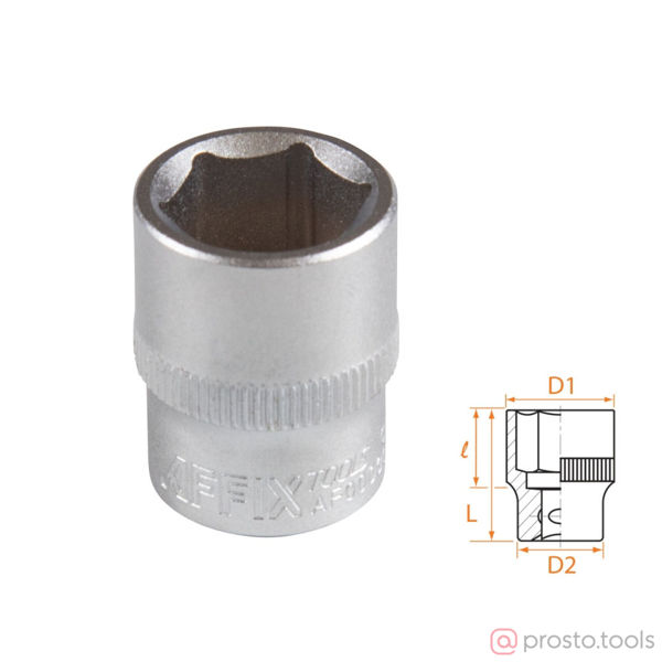 Изображение Головка торц. 3/8" 15мм 6-гран. //AFFIX