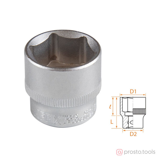 Изображение Головка торц. 3/8" 24мм 6-гран. //AFFIX