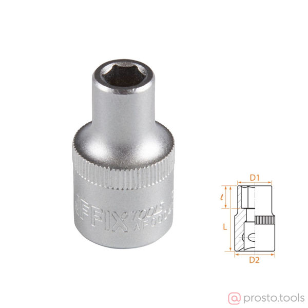 Изображение Головка торц. 1/2" 8мм 6-гран. //AFFIX