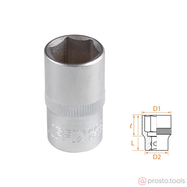 Изображение Головка торц. 1/2" 16мм 6-гран. //AFFIX