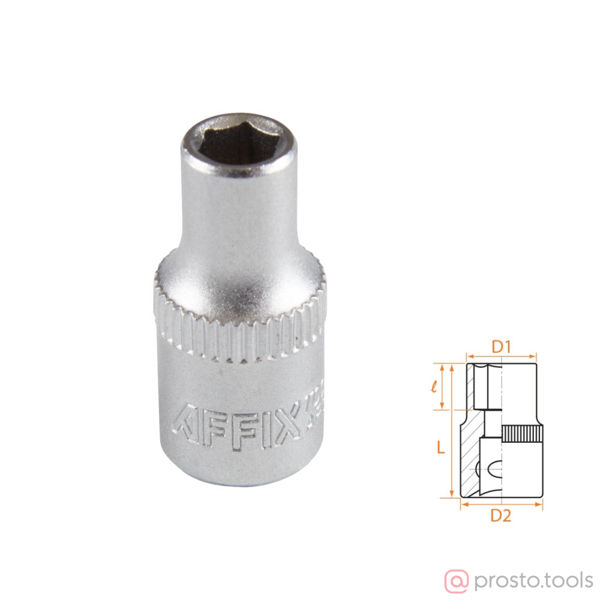 Изображение Головка торц. 1/4" 5мм 6-гран. //AFFIX