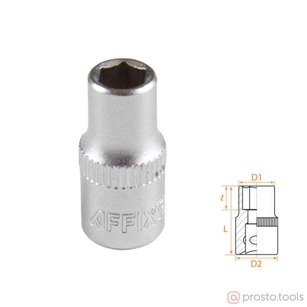 Изображение Головка торц. 1/4" 6мм 6-гран. //AFFIX