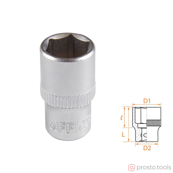 Изображение Головка торц. 1/4" 10мм 6-гран. //AFFIX